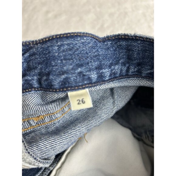 Citizens of Humanity Nikki Vintage 26 Distress Torn Button-Fly Jean Shorts High - Picture 3 of 15